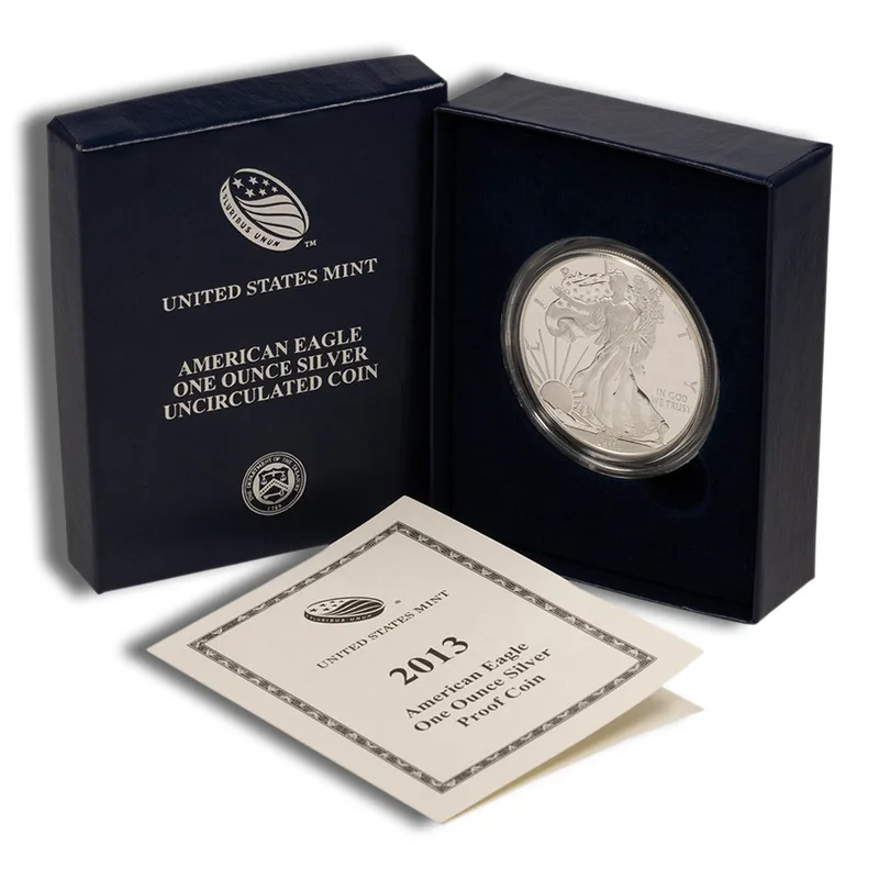 2013-W Proof Silver Eagle with Box & COA — Silver bullion from Standard Bullion