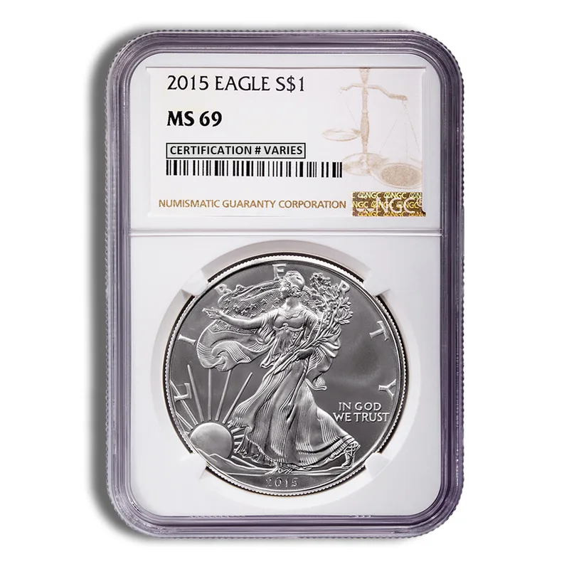2015 Silver Eagle NGC MS69 — Silver bullion from Standard Bullion