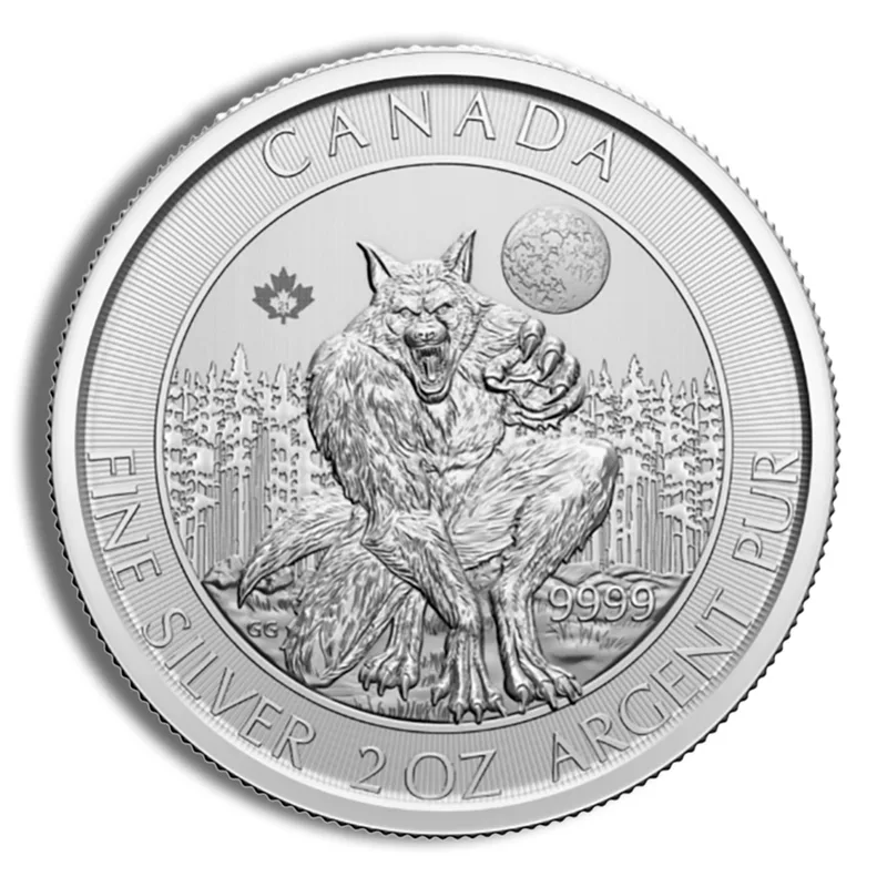 2021 2 oz Canada Silver Werewolf — Silver bullion from Standard Bullion