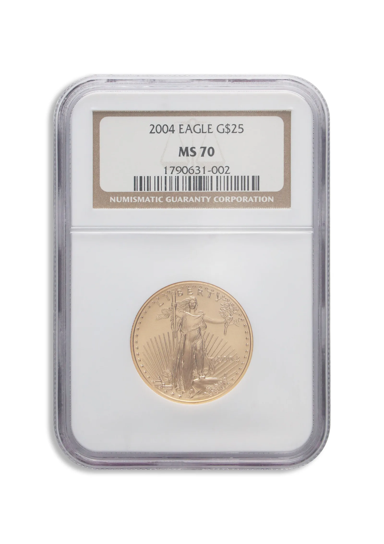 2004 1/2 oz Gold Eagle $25 NGC MS70 — Gold bullion from Standard Bullion