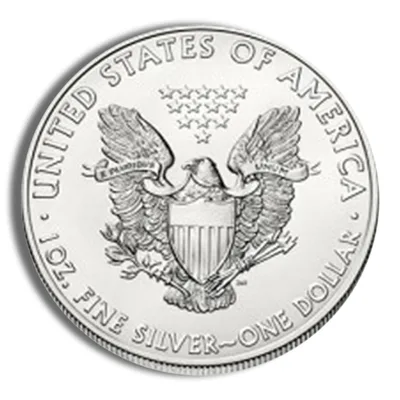 2006 Silver American Eagle - BU — reverse view