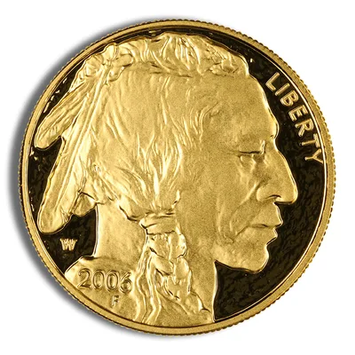 2006-W 1 oz Proof Gold Buffalo (w/Box & COA) — reverse view