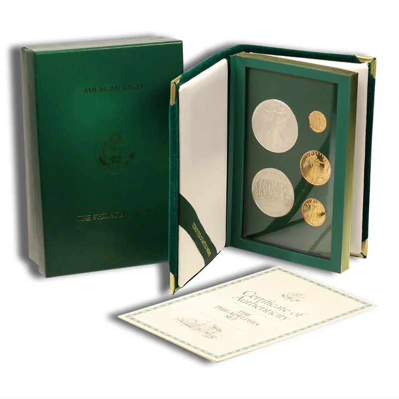 1993 Philadelphia Gold & Silver Eagle Set — Gold bullion from Standard Bullion