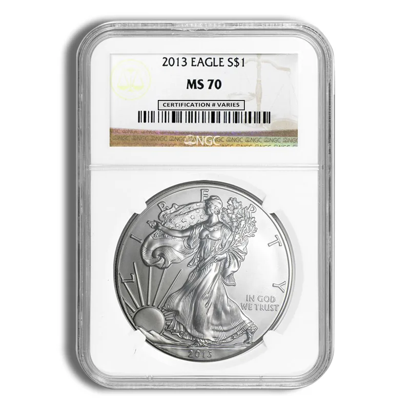 2013 Silver Eagle NGC MS70 — Silver bullion from Standard Bullion