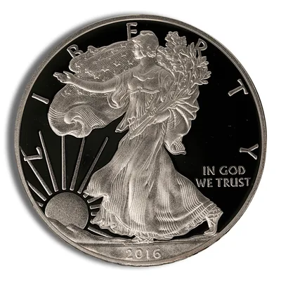 2016-W Proof Silver Eagle with Box & COA - 30th Anniversary — reverse view