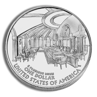 2005-P <body> John Marshall Silver Commem - BU — reverse view