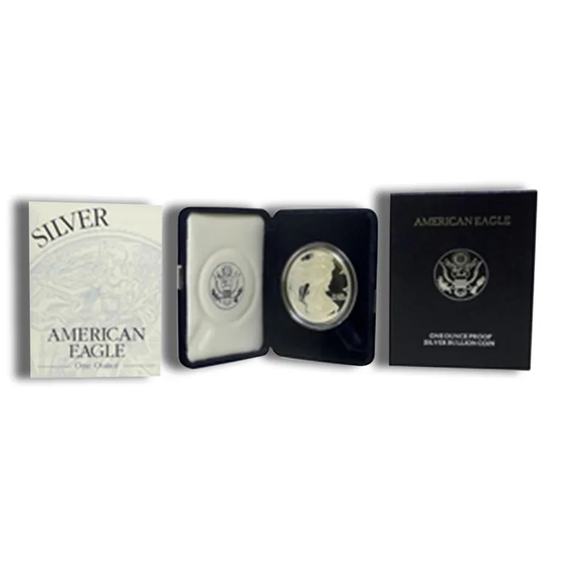 2002-W Proof Silver Eagle with Box & COA — Silver bullion from Standard Bullion