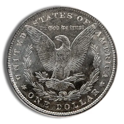 1878-1904 Morgan Silver Dollar (Common Dates) - BU — reverse view