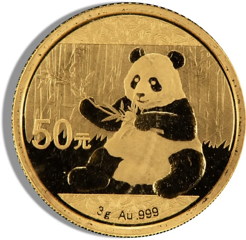 3 gram China Gold Panda - BU - Sealed (Year Varies) — Gold bullion from Standard Bullion