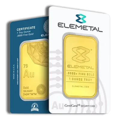 1 oz Gold Bar - Elemetal/OPM/Republic/APMEX/eBay — packaging view