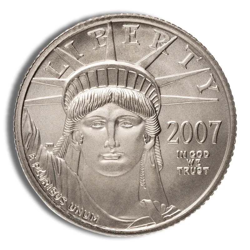 2007-W 1/4 oz Burnished Platinum Eagle $25 (Cap Only) — Platinum bullion from Standard Bullion