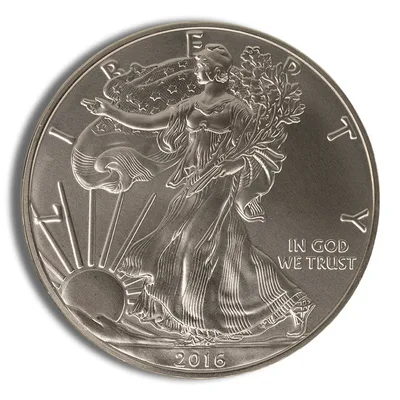 2016-W Burnished Silver Eagle with Box & COA — reverse view