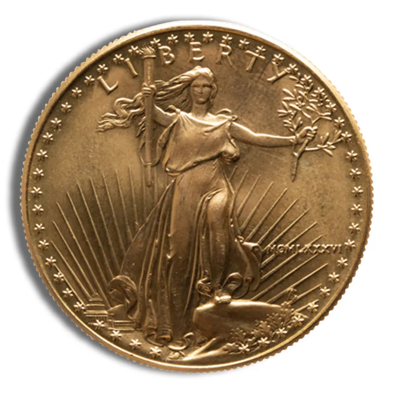 1 oz Impaired Gold Eagle (BU or Proof) — Gold bullion from Standard Bullion