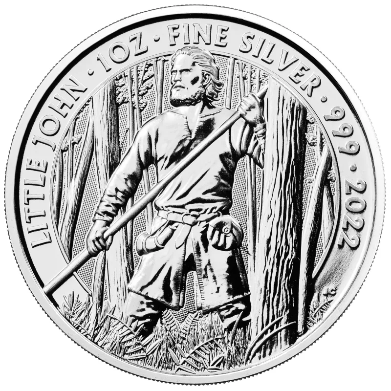 2022 1 oz Silver Great Britain Little John BU — Silver bullion from Standard Bullion