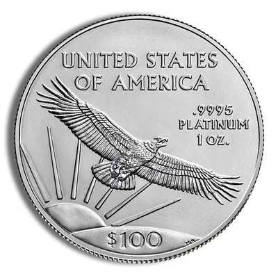 Proof Platinum Eagle - Box/COA - Any Denomination — reverse view