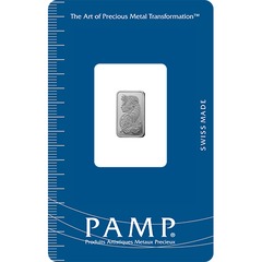 1 gram Palladium Bar - PAMP Fortuna (Carded) — Palladium bullion from Standard Bullion