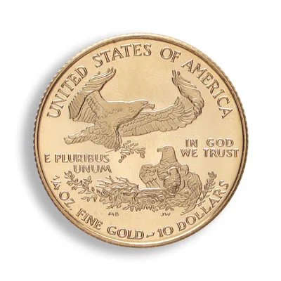 1999-W 1/4 oz Gold Eagle - Unfinished Proof Die — reverse view