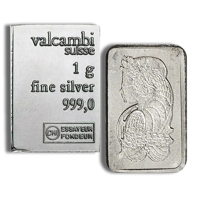 1 gram Silver Bar - Design Varies — Silver bullion from Standard Bullion