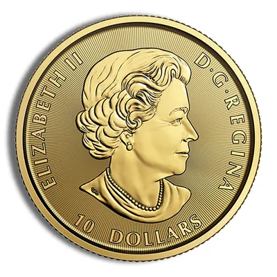 1/4 oz Canadian Twin Maple Leaf Gold Coin (Year Varies) — reverse view