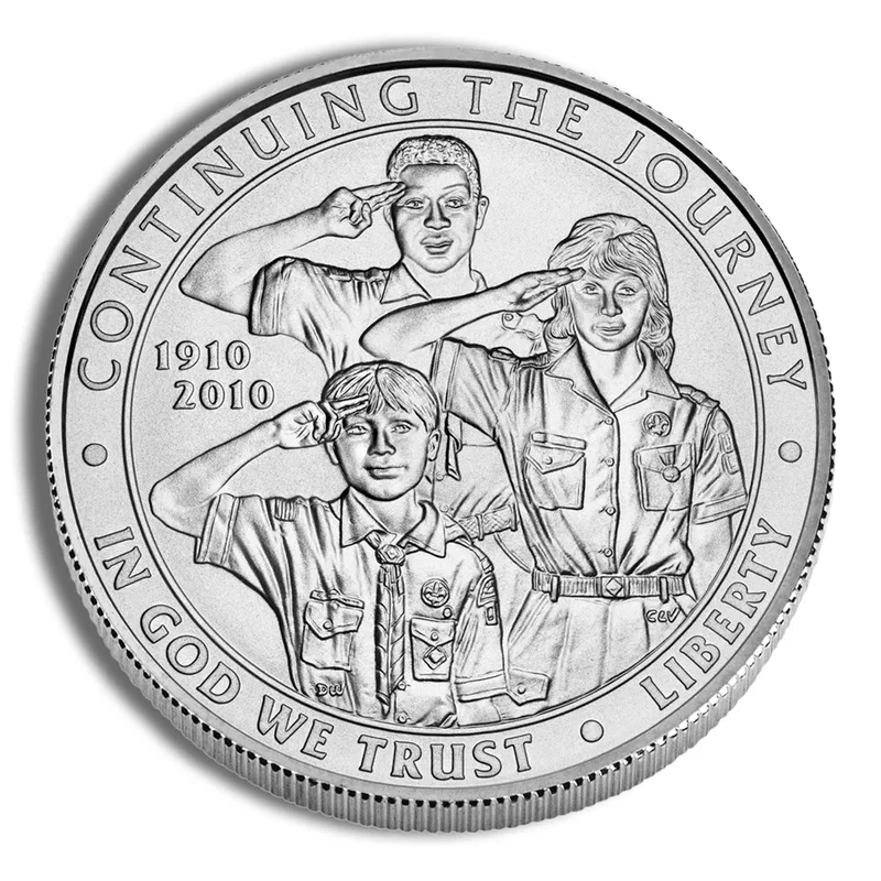 2010-P <body> Boy Scouts Silver Commem - BU — Silver bullion from Standard Bullion