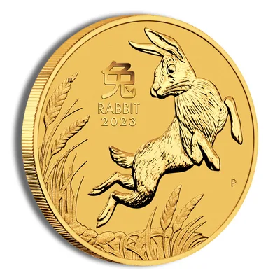 2023 1 oz Australia Gold Lunar Rabbit BU - Series III — packaging view