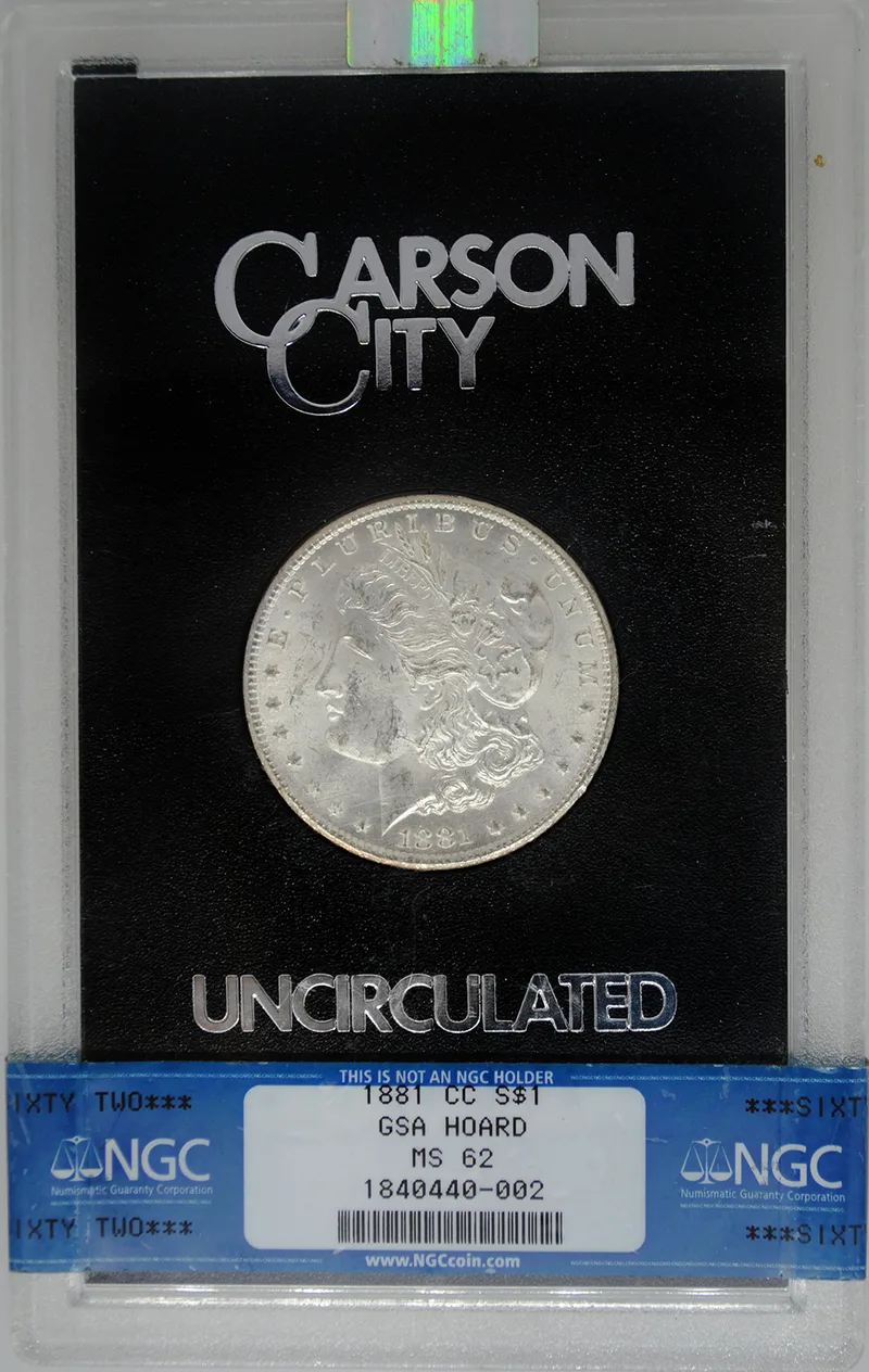 1881-CC GSA Morgan Dollar - NGC MS62 — Silver bullion from Standard Bullion