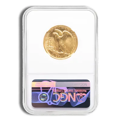 2016-W 1/2 oz Gold Walking Liberty Centennial Coin NGC SP70 — reverse view