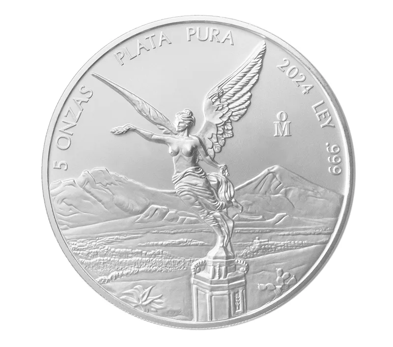2024 5 oz Silver Mexican Libertad - BU — Silver bullion from Standard Bullion