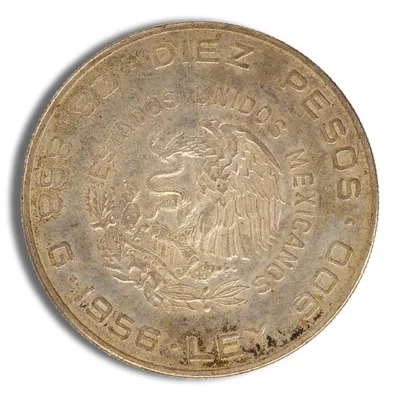 Mexico 10 Pesos Hidalgo (1955-1956) — reverse view