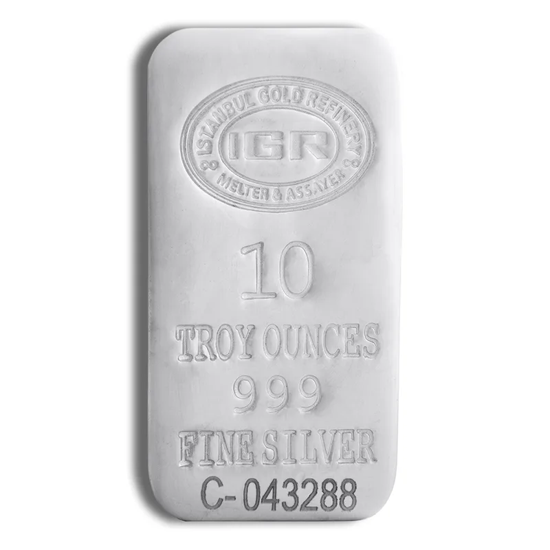 10 oz Silver Bar - IGR Metals — Silver bullion from Standard Bullion
