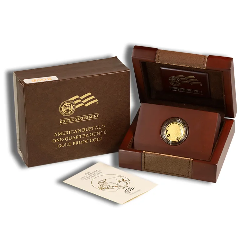 2008-W 1/4 oz Proof Gold Buffalo (w/Box & COA) — Gold bullion from Standard Bullion