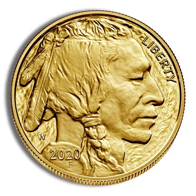 2020-W 1 oz Proof Gold Buffalo (w/Box & COA) — reverse view