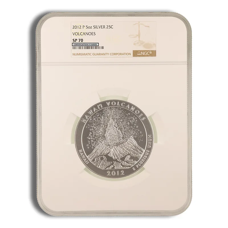 2012-P 5 oz ATB Hawaii Volcanoes Silver Coin NGC SP70 — Silver bullion from Standard Bullion