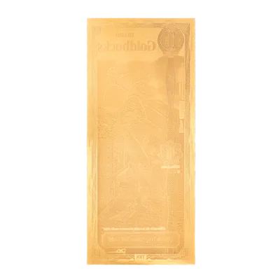 Idaho 10 Goldback — reverse view