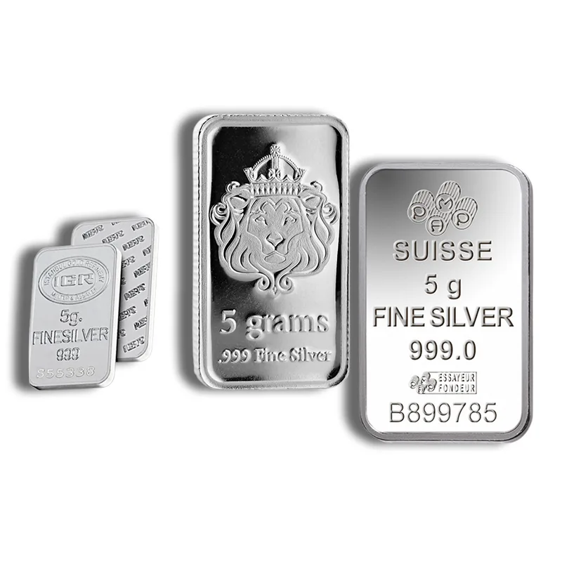 5 gram Silver Bar - Brand Varies — Silver bullion from Standard Bullion