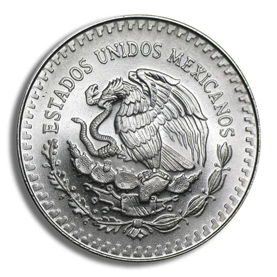 1991 1 oz Silver Mexican Libertad - BU — reverse view