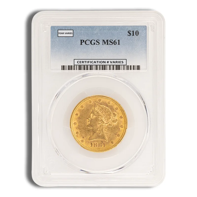 <body>0 Gold Liberty Eagle - PCGS MS61 — Gold bullion from Standard Bullion