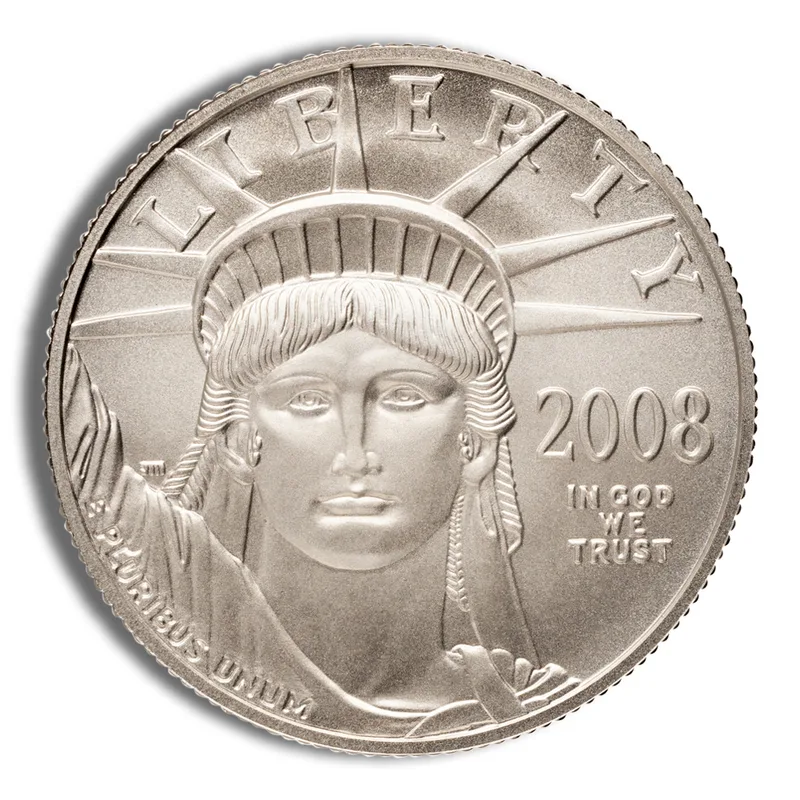 2008-W 1/2 oz Burnished Platinum Eagle $50 (Cap Only) — Platinum bullion from Standard Bullion