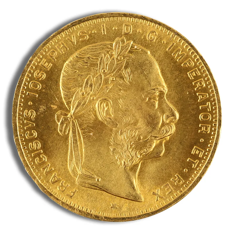 Austria 8 Florin / 20 Franc Gold Coin — Gold bullion from Standard Bullion