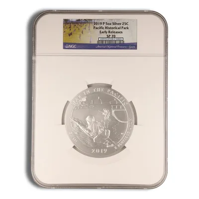 2019-P 5 oz ATB War in the Pacific Silver Coin NGC SP70 — reverse view