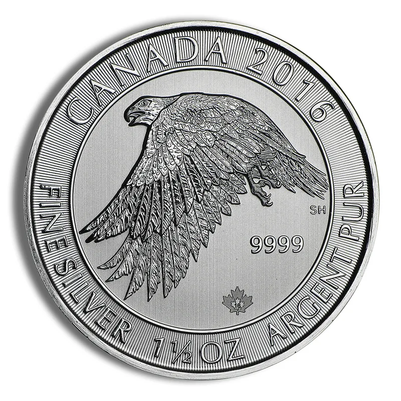 2016 1.5 oz Canadian Snow Falcon Silver Coin — Silver bullion from Standard Bullion