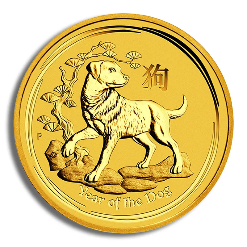 2018 1/2 oz Australia Gold Lunar Dog BU - Series II — Gold bullion from Standard Bullion
