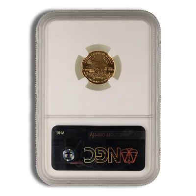 2000 1/10 oz Gold Eagle $5 NGC MS69 — reverse view