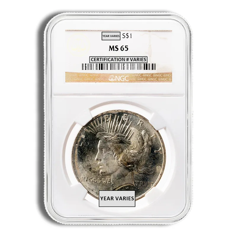 Peace Dollar - NGC MS65 — Silver bullion from Standard Bullion