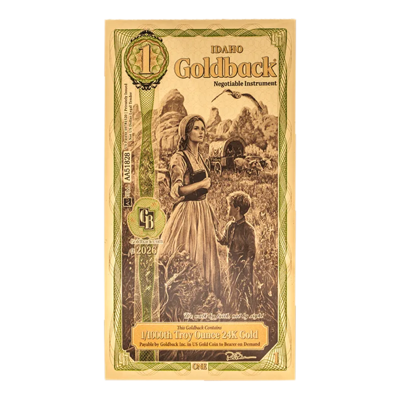 Idaho 1 Goldback — Gold bullion from Standard Bullion