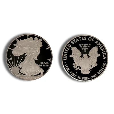 2012-S 2-Coin Silver Eagle 75th Anniversary San Francisco Set — reverse view