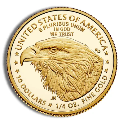 1/4 oz Proof Gold Eagle - Box/COA (Date Varies) — packaging view