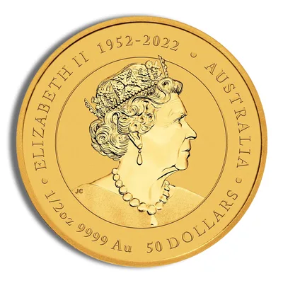 2024 1/2 oz Australia Gold Lunar Dragon BU - Series III — reverse view