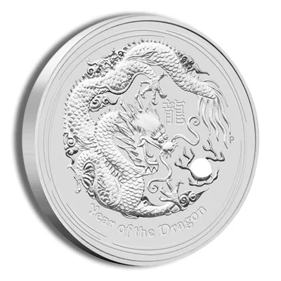 2012 10 oz Australia Silver Lunar Dragon BU - Series II — packaging view