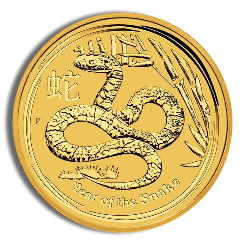 2013 1/10 oz Australia Gold Lunar Snake BU - Series II — Gold bullion from Standard Bullion